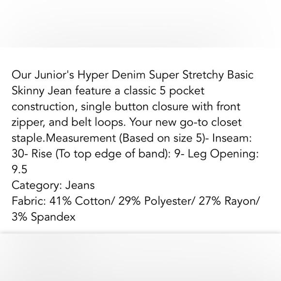 Juniors Size Jeans - Picture 5 of 5
